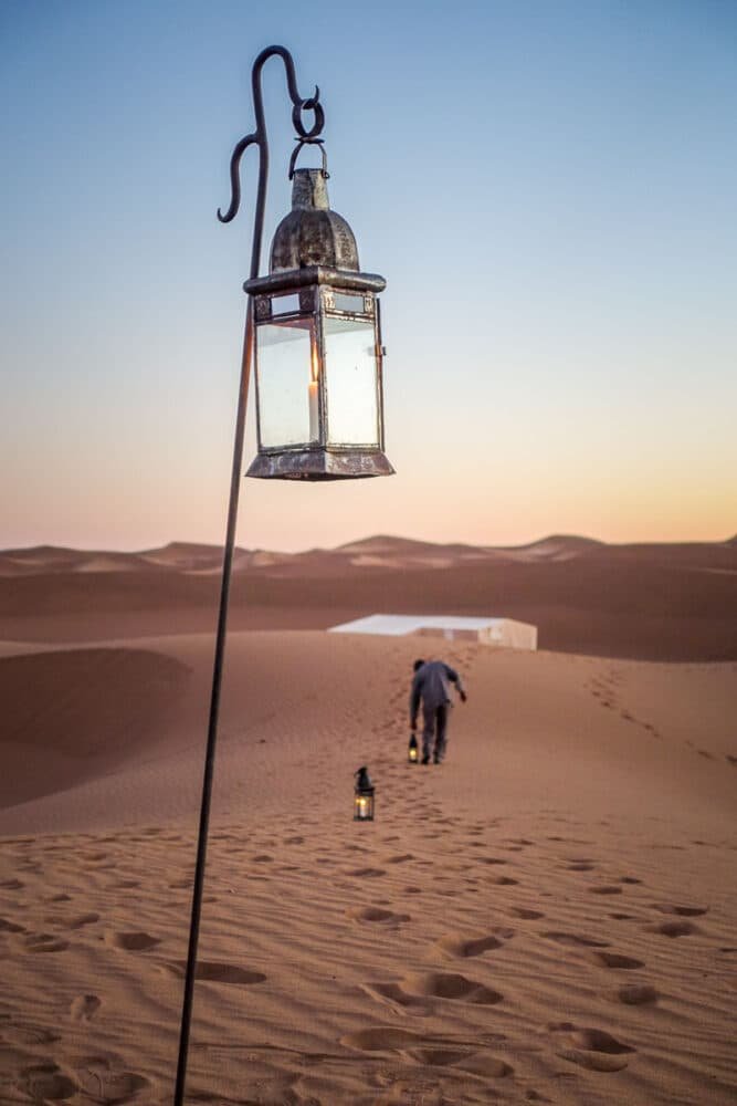 Dinner on dunes event decor and seating in Jaisalmer