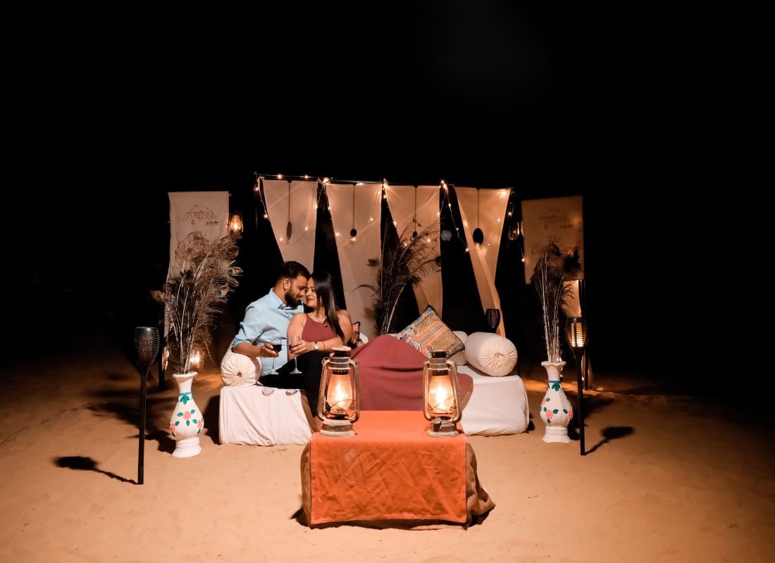 Special dinner experience in Jaisalmer desert